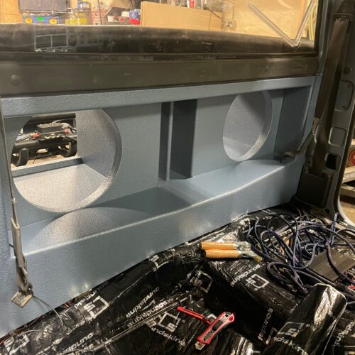 Bed-Mounted Subwoofer Enclosure