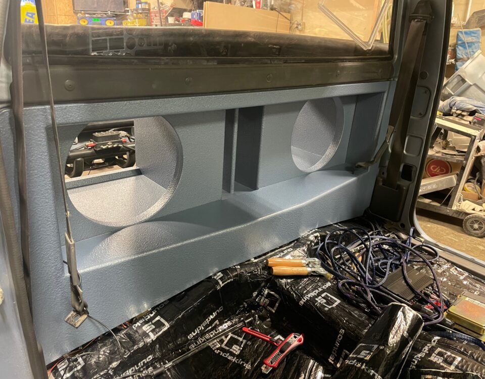 Bed-Mounted Subwoofer Enclosure