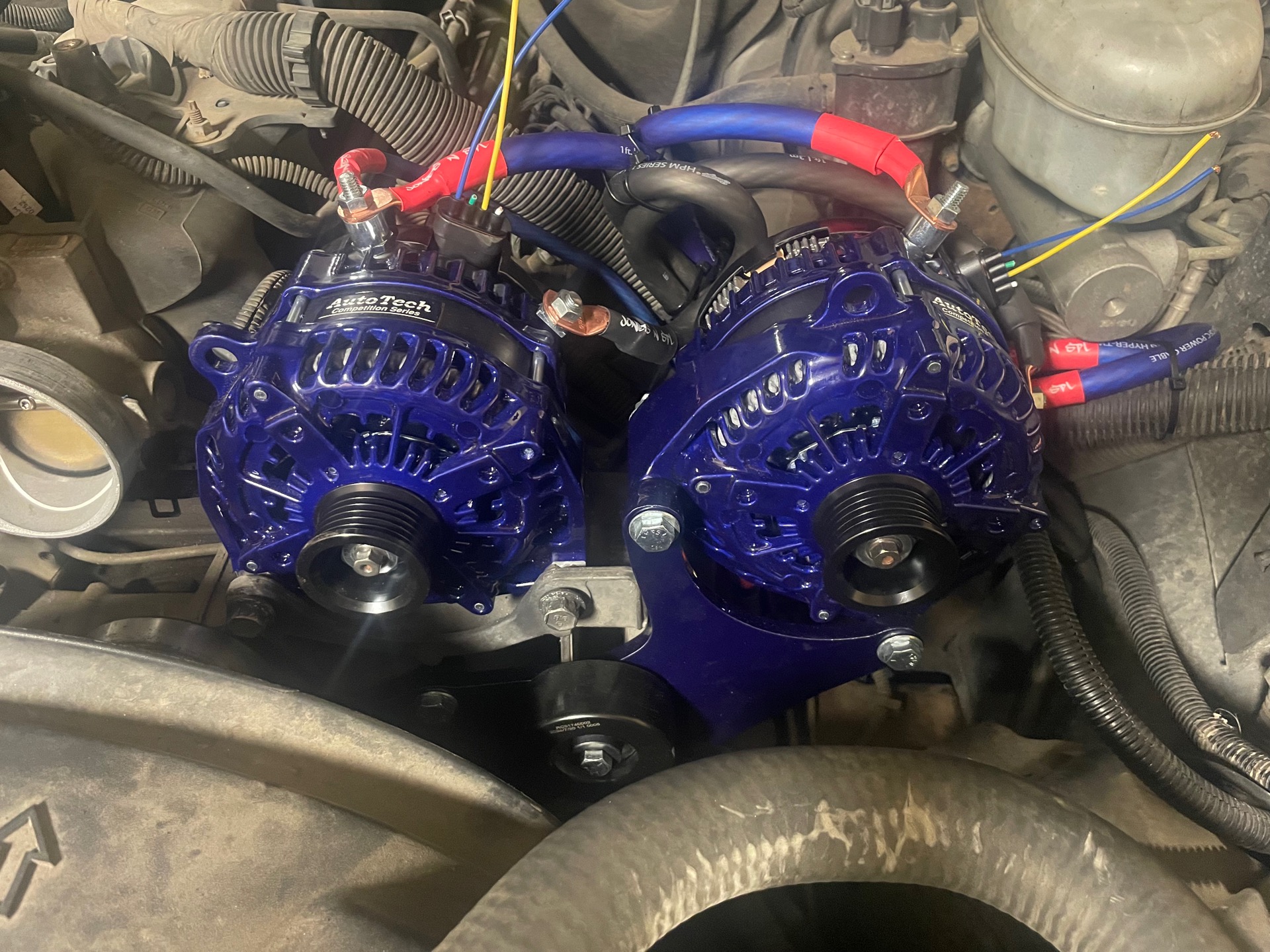 Dual High-Output Alternator Setup