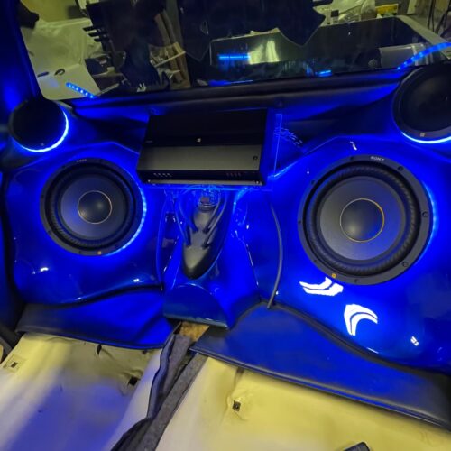 Blue LED Audio Showcase