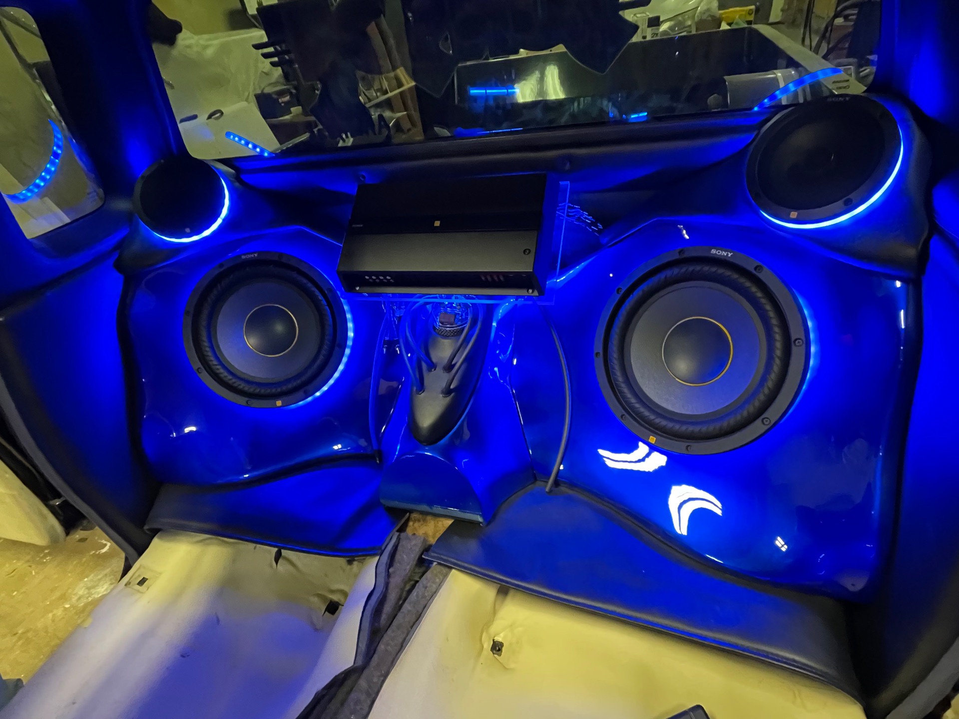 Blue LED Audio Showcase